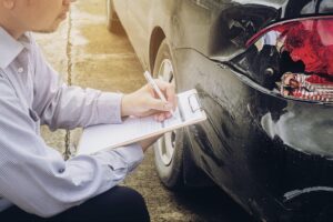 working on car accident claim process