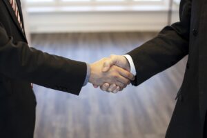 Men shaking hands